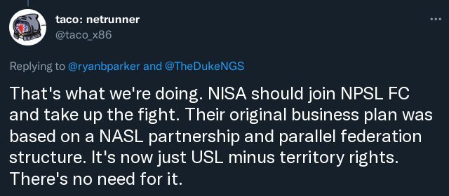 NISA is just USL, but worse
